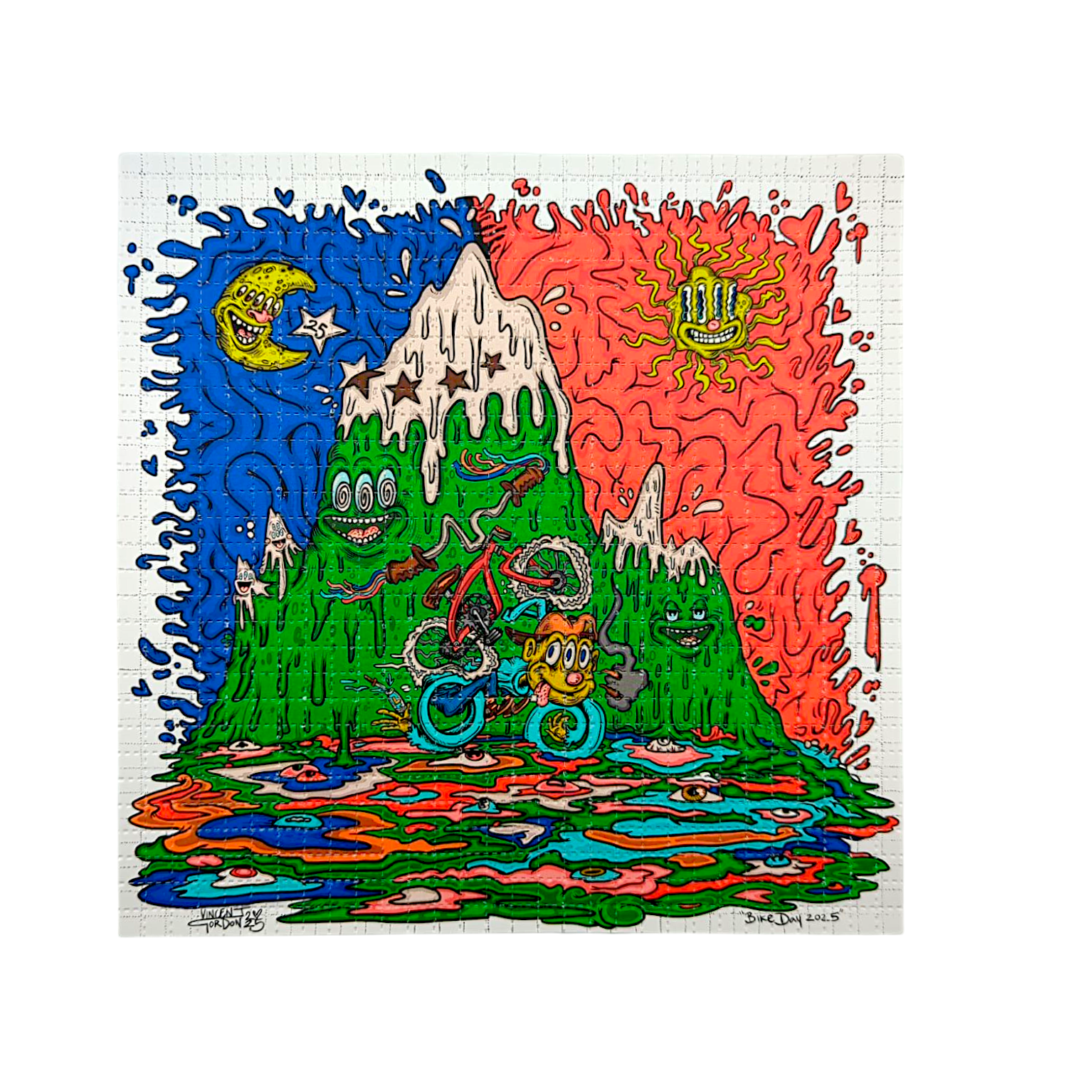 Vincent Gordon “Bike Day 2025” Blotter Print