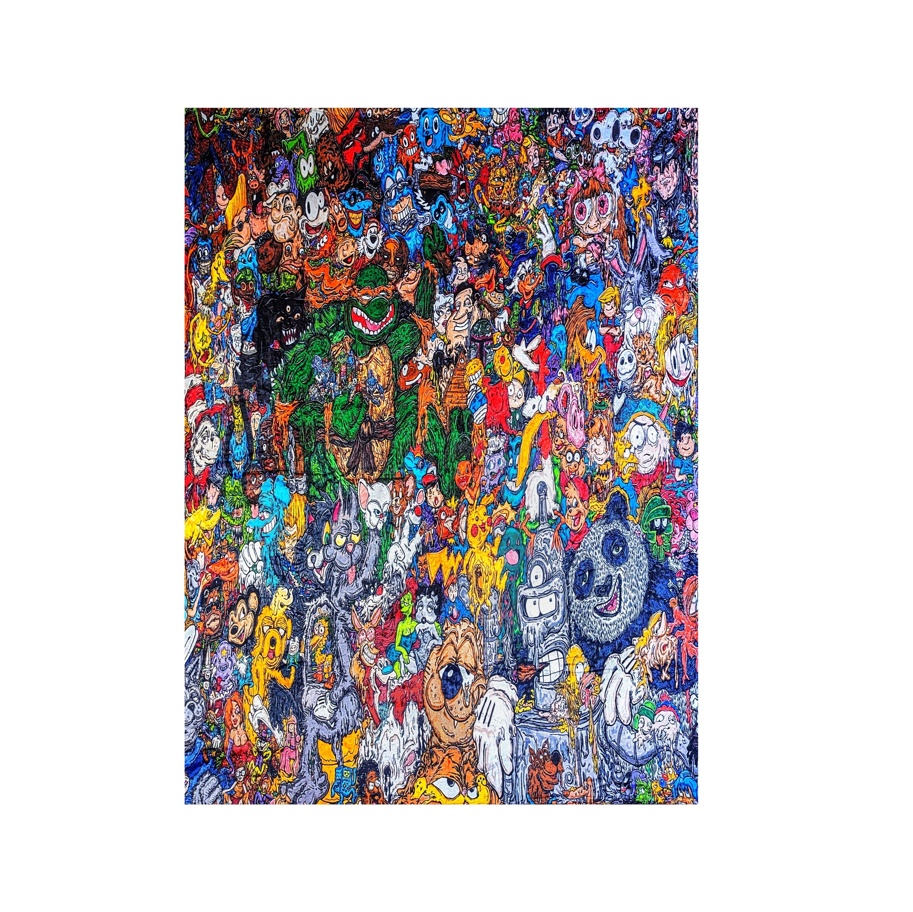 Vincent Gordon "Cartoon Gumbo" Blanket - Double Sided (Vertical & Horizontal)