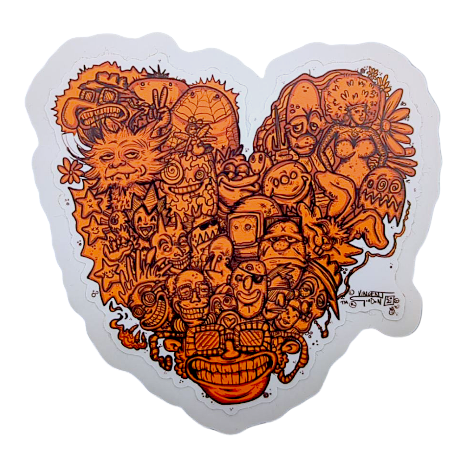 Vincent Gordon GV Heart Sticker