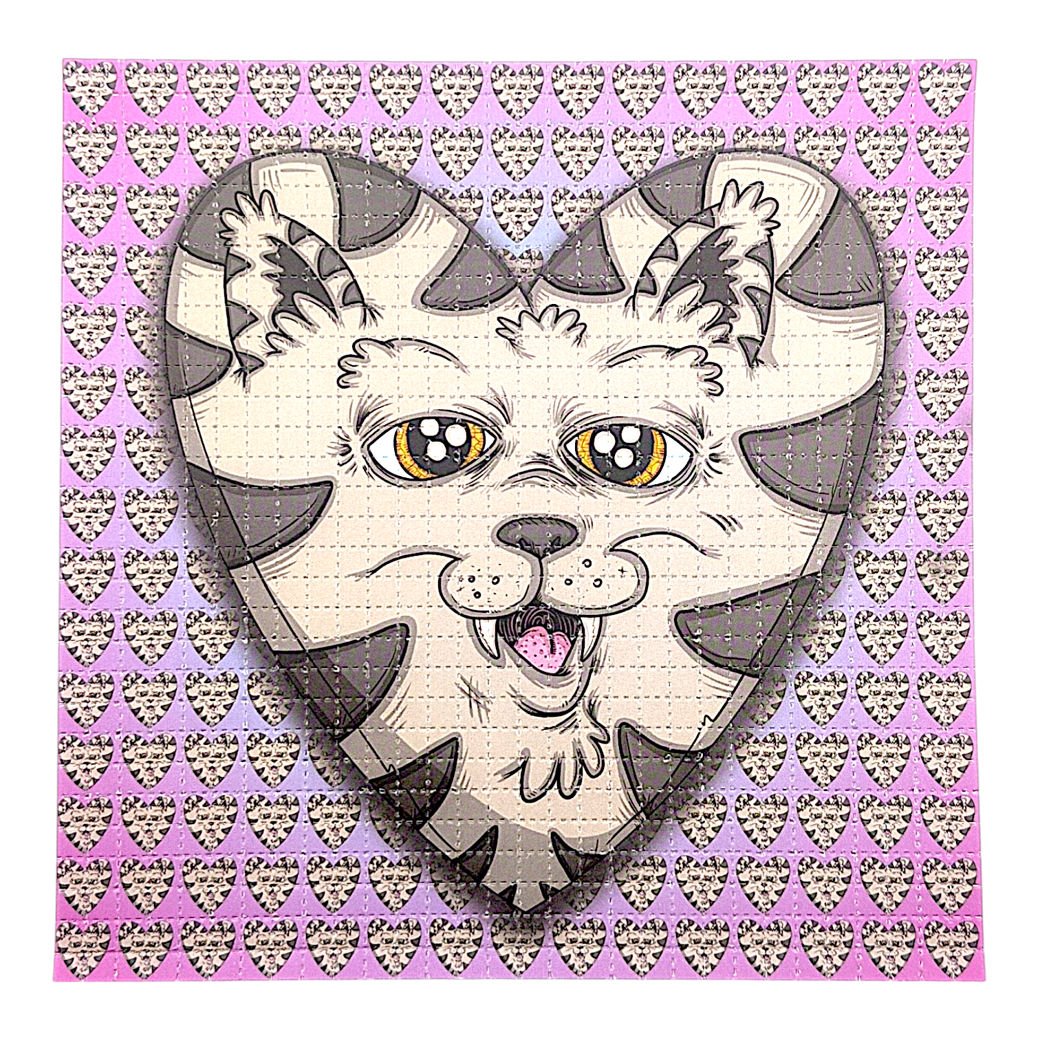 Vincent Gordon "I Love Cats" Blotter Print