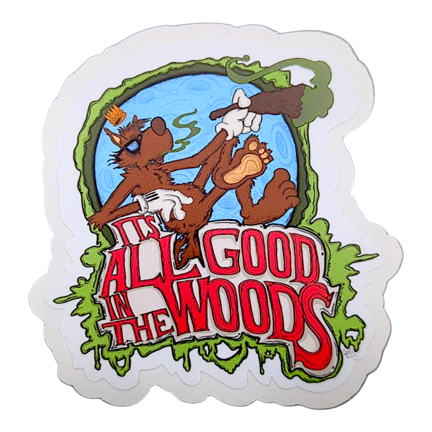 Vincent Gordon It's All Good in the Woods Sticker