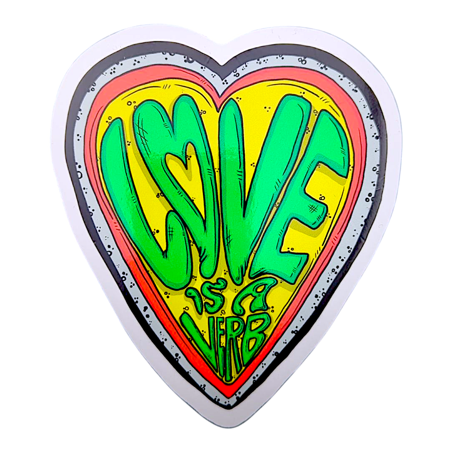 Vincent Gordon Love is a Verb Sticker