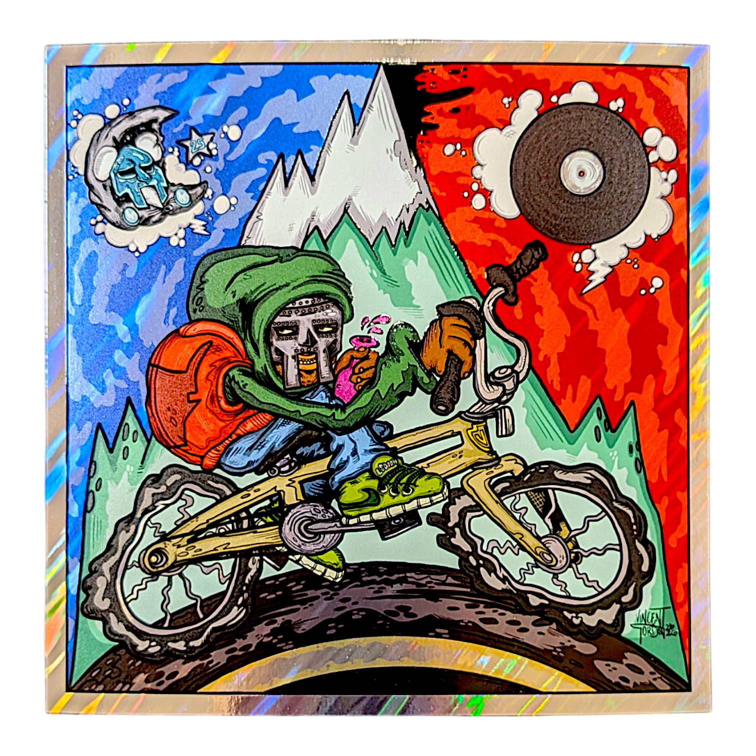 Vincent Gordon "LSDOOM" (Moon Lava Foil) Print