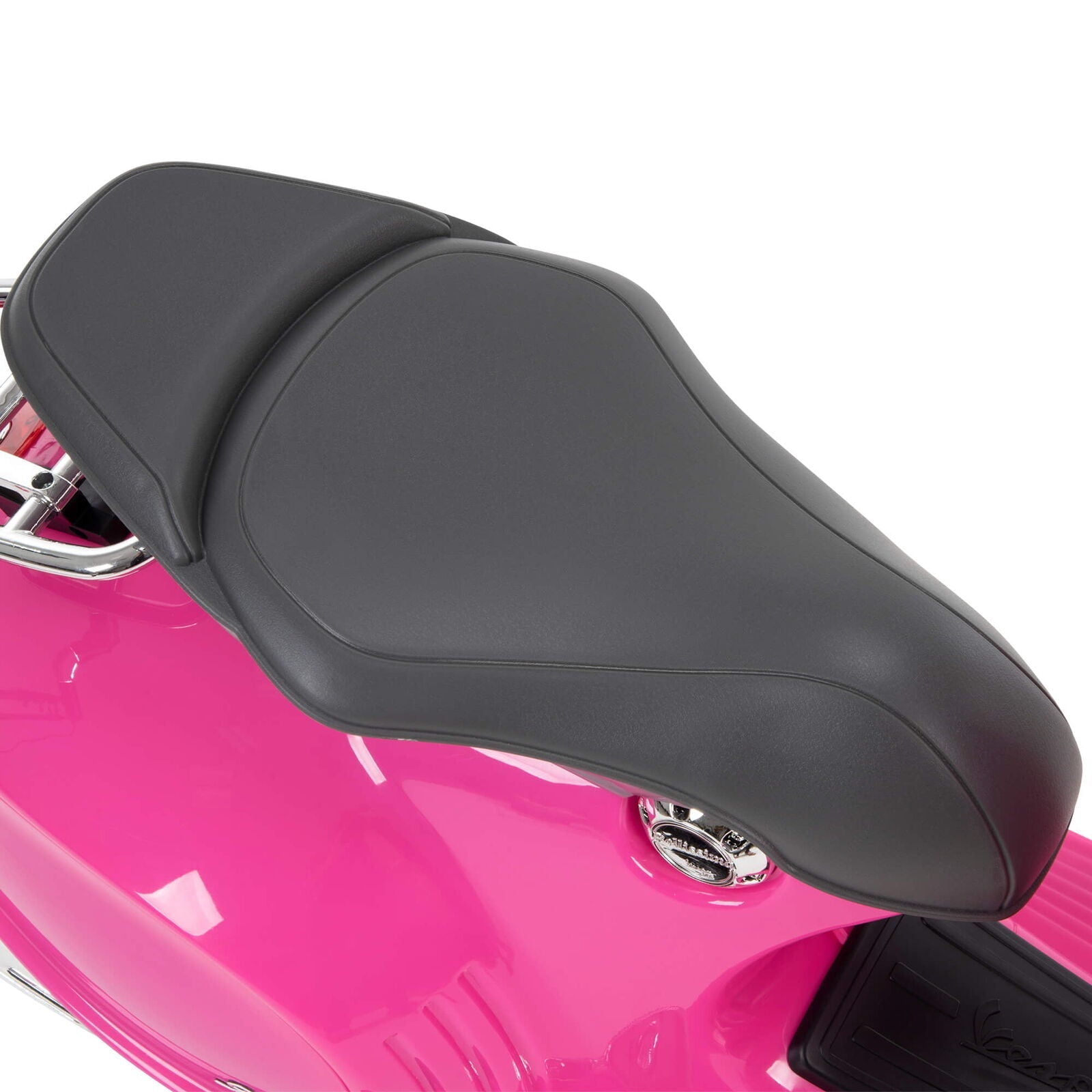 Vroom into Fun with the Huffy 6V Vespa Electric Scooter for Kids in Pink