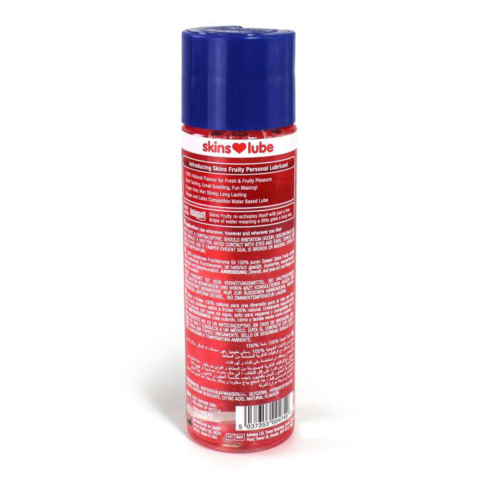 Skins Strawberry Water Based Lubricant 4.4oz