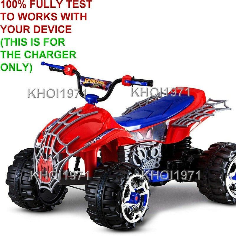 12V AC Wall Charger Adapter for Kid Trax Spiderman Power ATV Ride-On KT1301I