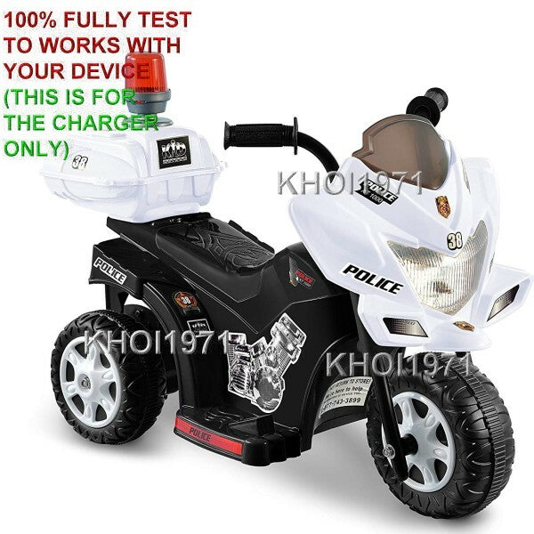 AC Adapter Charger for Kid Motorz Little Patrol Motorcycle Model 0296