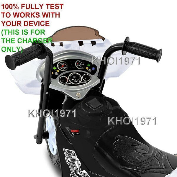 AC Adapter Charger for Kid Motorz Little Patrol Motorcycle Model 0296