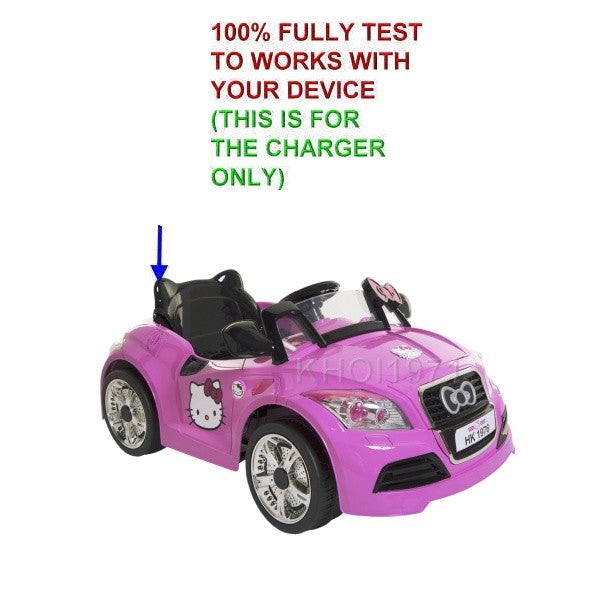 Pink AC Wall Charger Adapter for Hello Kitty Sports Ride-On Car Model 8801-92