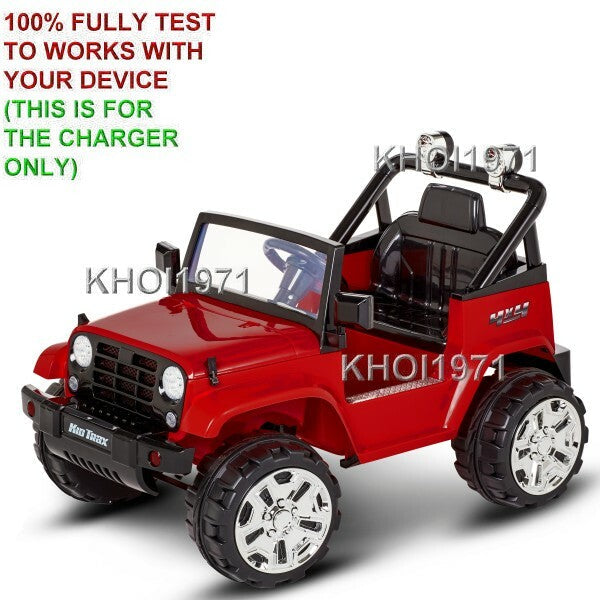 AC Wall Charger Adapter for KT1346WM KT1354WM Kids Trax Fun Chaser Jeep Ride-On Toy