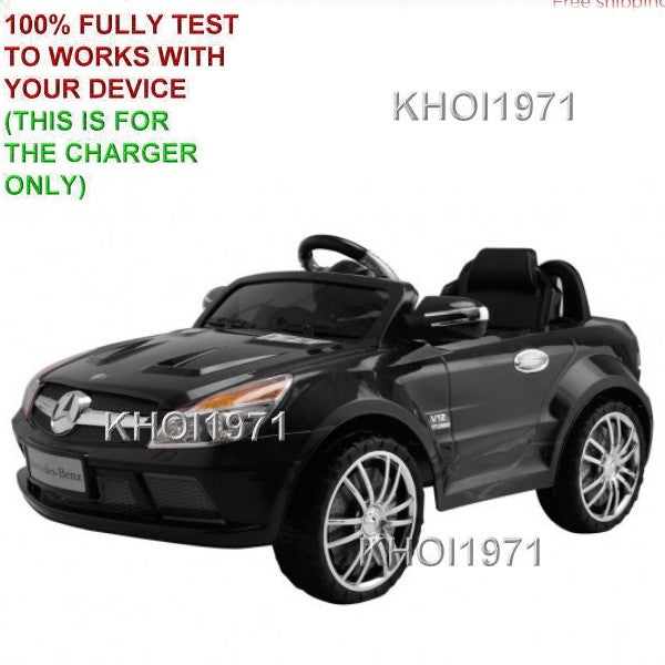 12V Black AC Wall Charger Adapter for Mercedes Benz SL65 Ride-On Toy