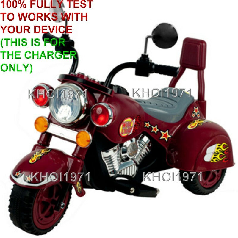 AC Wall Charger Adapter for Little Rider Road Warrior Motorcycle Ride-On Toy