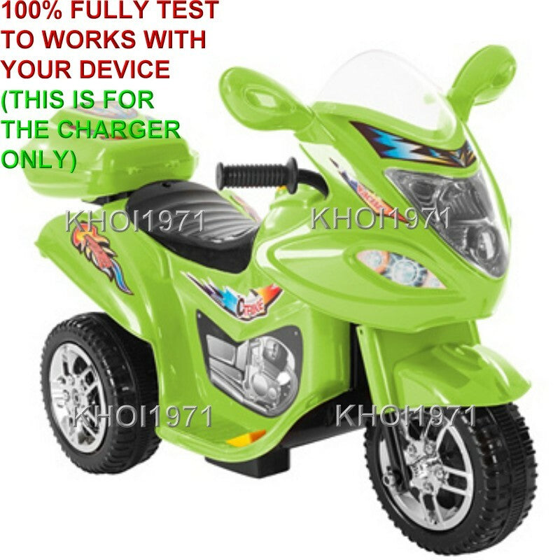 AC Wall Charger Adapter for Little Rider 3-Wheel Ride-On Trike Motorcycle
