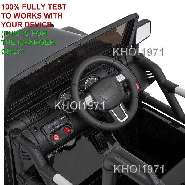 12V Black AC Wall Charger Adapter for Ride-On Truck SKY3762