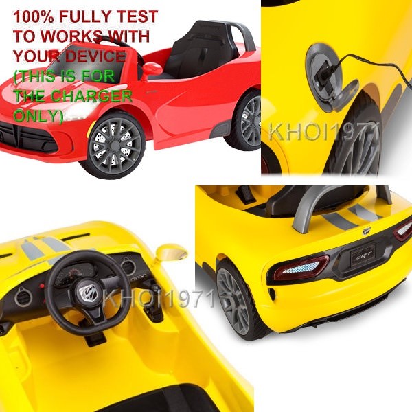 6V AC Wall Charger Adapter for Kid Trax Avigo SRT Viper GTS Ride-On Car Battery