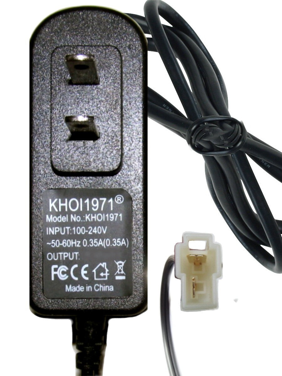 6V AC Wall Charger Adapter for KidTrax Ride-On Dinosaur Toy