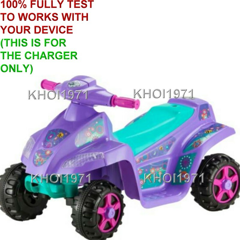 6-Volt AC Wall Charger Adapter for Kid Trax Melody Toddler Quad Ride-On KT1014TG