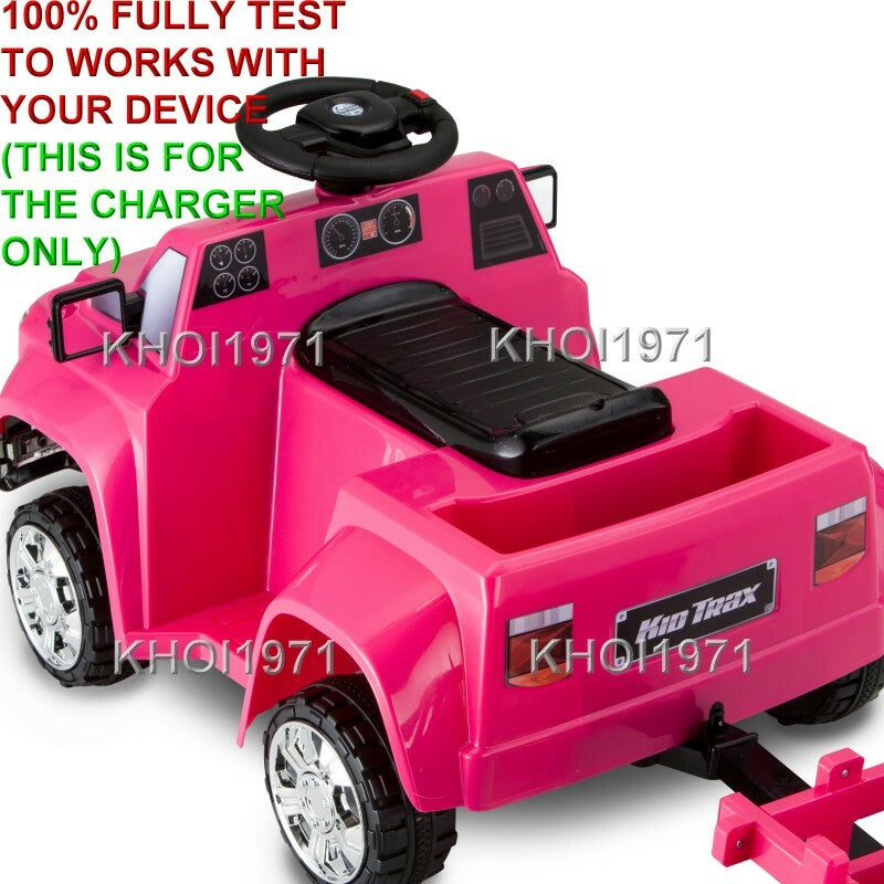 AC Wall Charger Adapter for KT1277WM Kid Trax Heavy Hauling Pickup Ride-On Truck