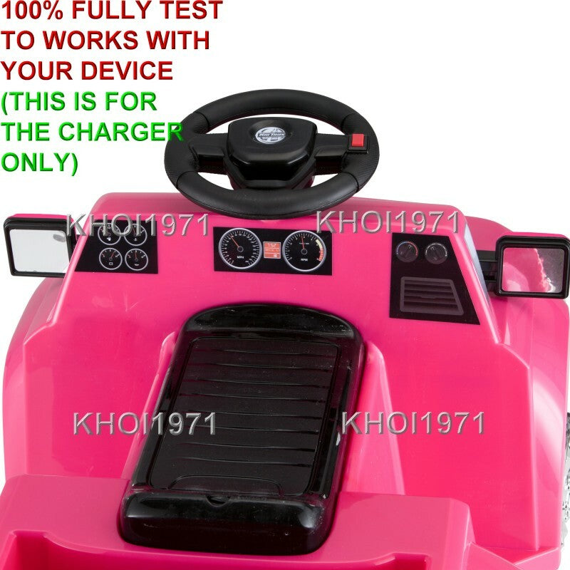 AC Wall Charger Adapter for KT1277WM Kid Trax Heavy Hauling Pickup Ride-On Truck