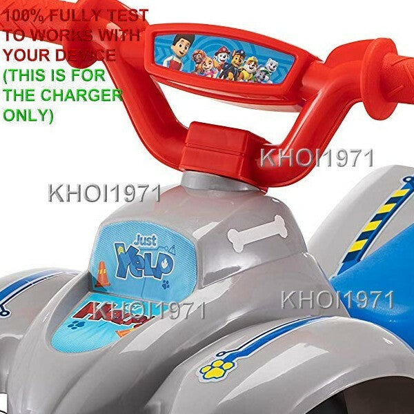 AC Wall Charger Adapter for KT1521 KidTrax Nickelodeon Paw Patrol Quad Ride-On