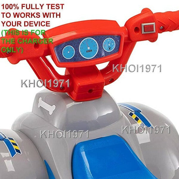 AC Wall Charger Adapter for KT1521AZ Kidtrax Nickelodeon Paw Patrol Quad Ride-On Toy