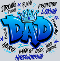 Dad Crown - Black - STK01572 (DTF Transfers)