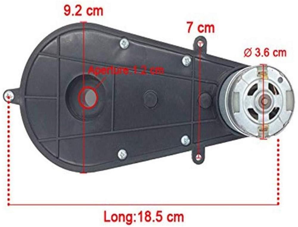 24V High Torque DC Motor with 30000RPM Gearbox for Kids Ride-On Cars
