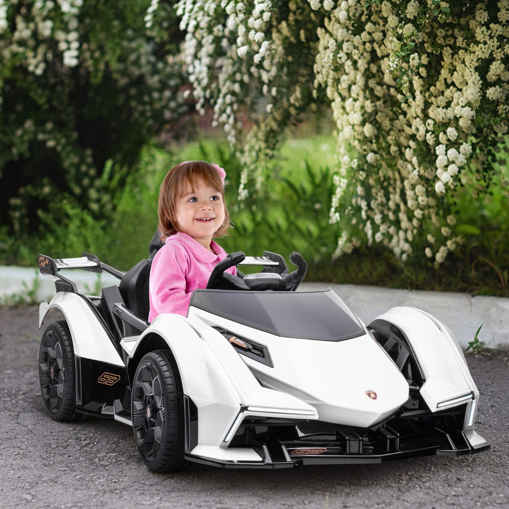 12V Kids Ride-On Sports Car Toy with Remote Control and Battery Powered Motor