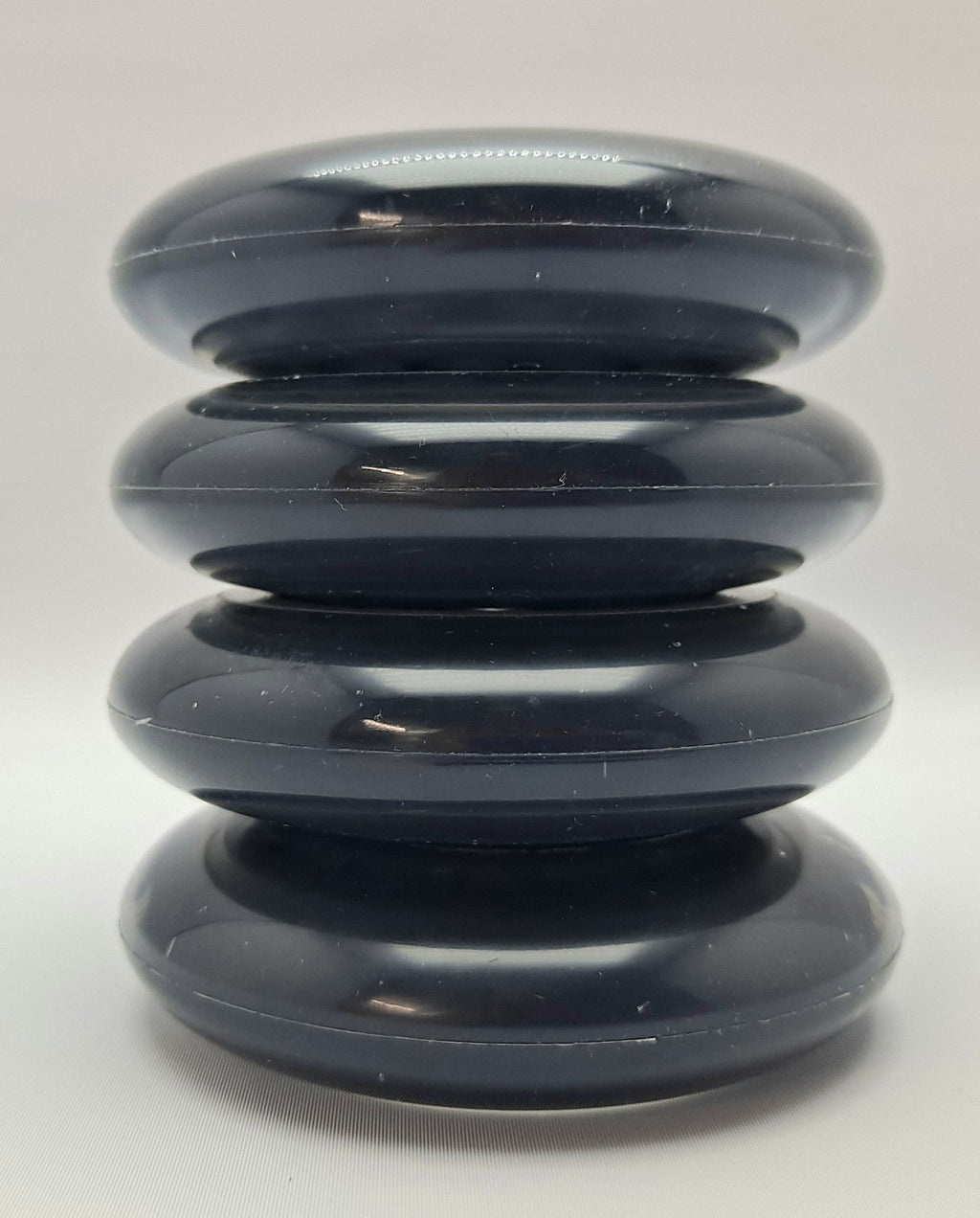 Car Polyurethane Replacement Wheels Set of 4 90mm Black Without Lights
