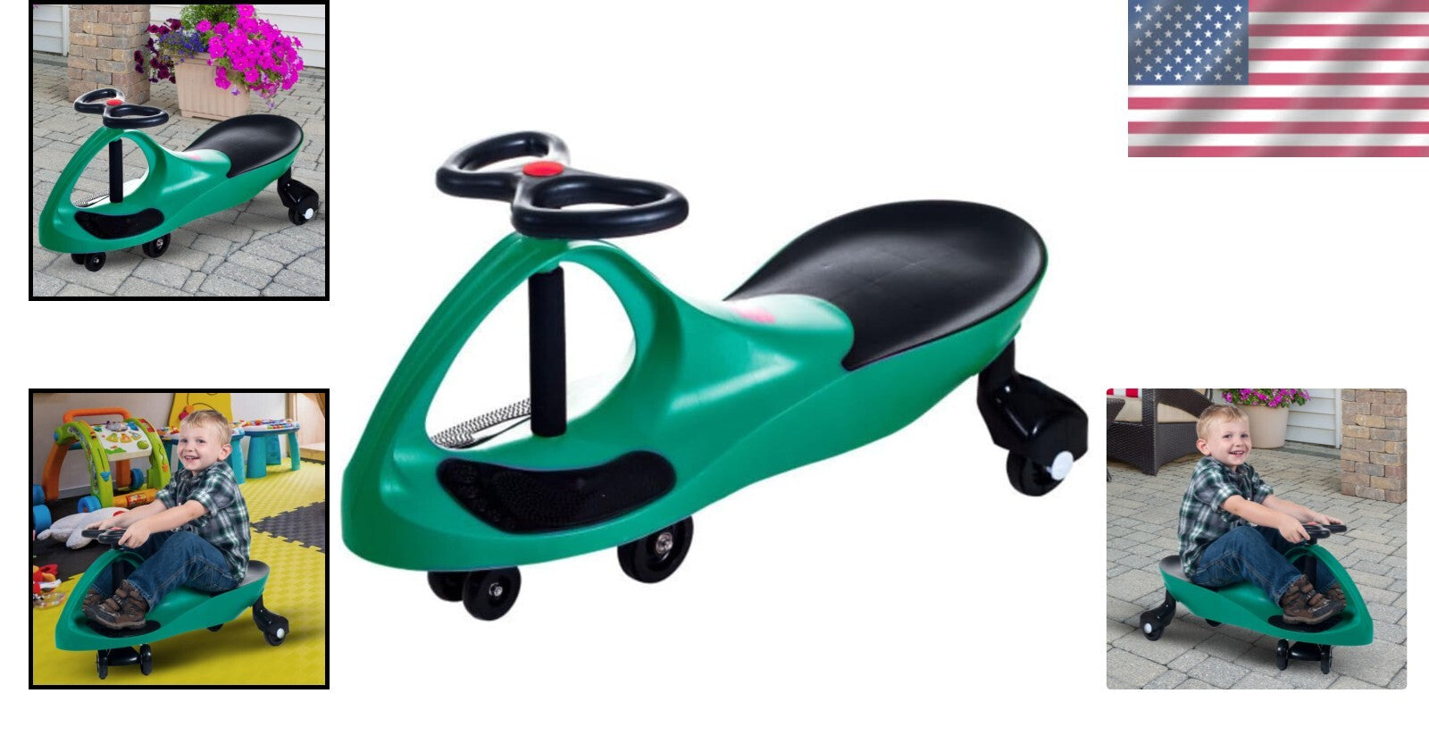 Wiggle Car Ride-On Toy for Kids Ages 3 and Up – Safe, Battery-Free Fun