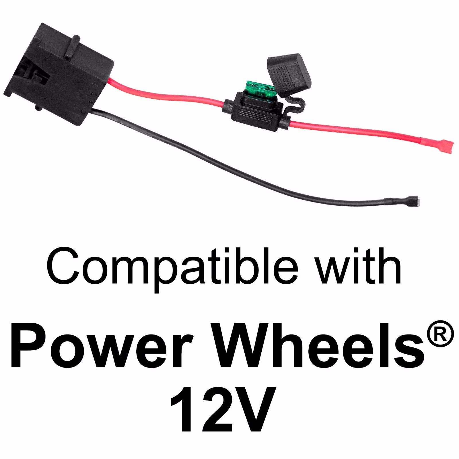 12-Volt SLA Battery Wire Harness Connector for Power Wheels Toys
