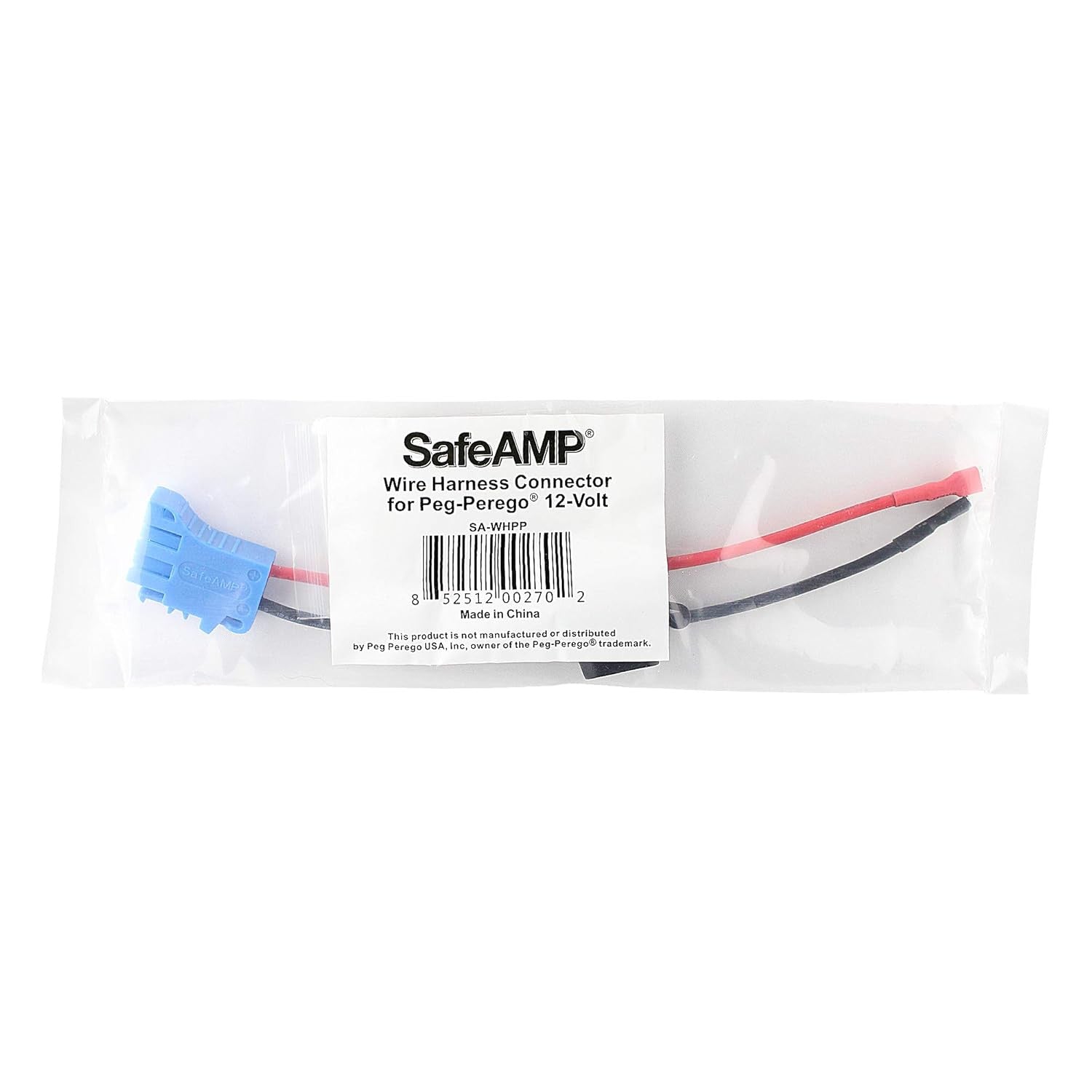 12-Volt SLA Battery Wire Harness and Connector for Peg Perego Vehicles