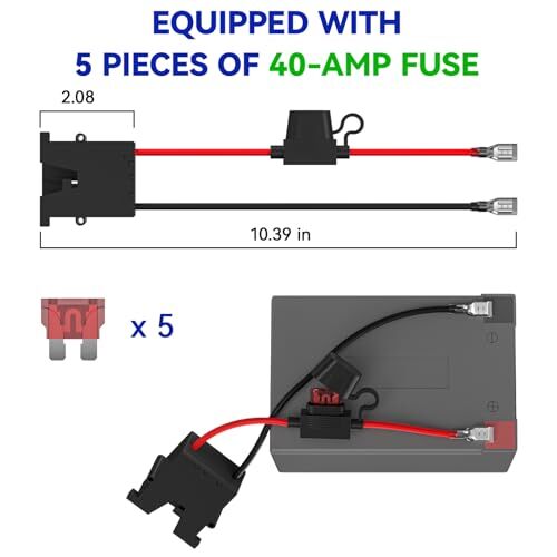 12-Volt SLA Battery Wire Harness Connector for Power Wheels