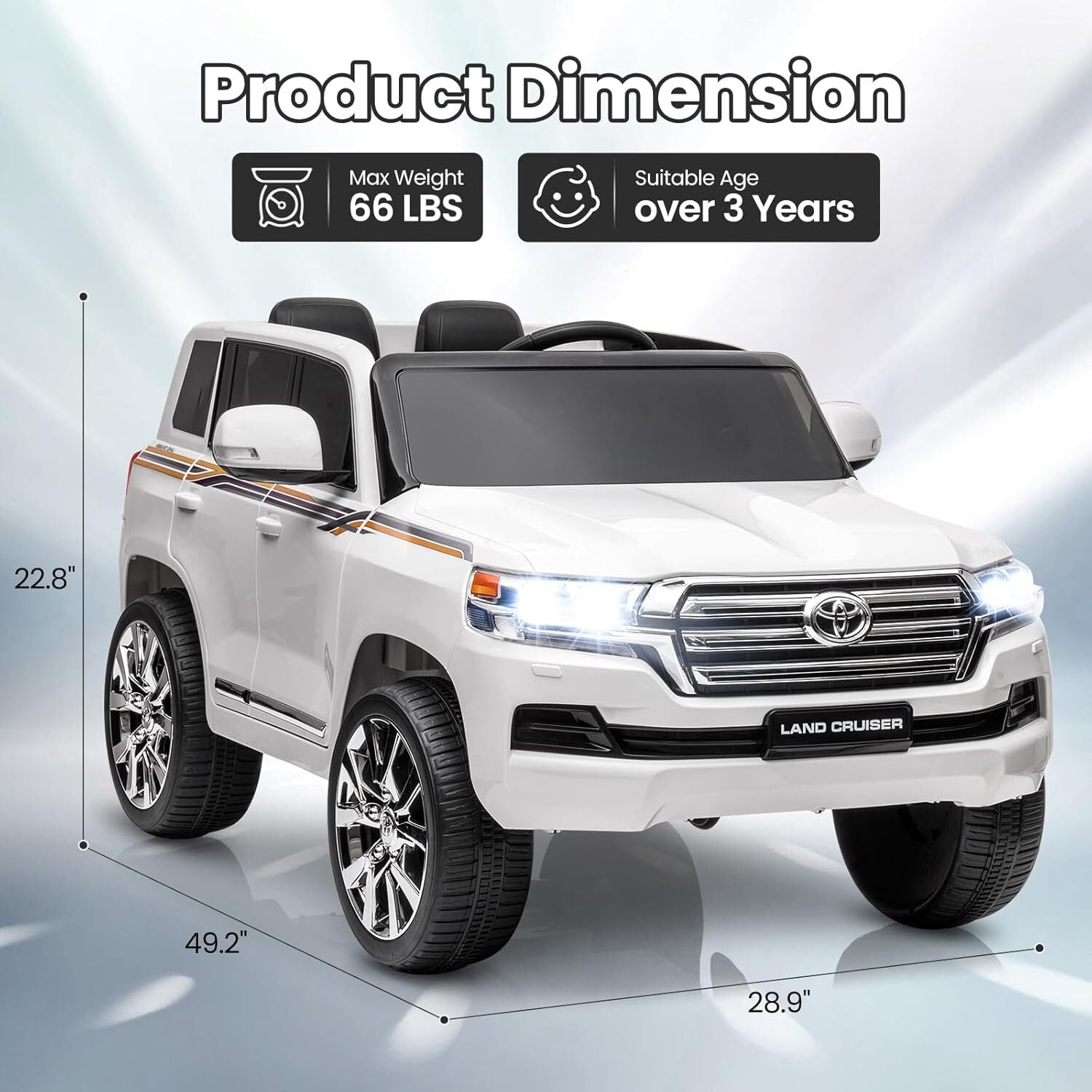 12V Off-Road Electric Ride-On Car for Kids with Remote Control
