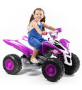 Yamaha Raptor 12V Battery-Powered Purple Ride-On ATV with Music for Ages 3-5