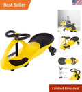 Yellow Wiggle Car Battery-Free Ride-On Toy for Motor Skill Development