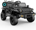 12V Electric Ride-On Jeep Truck with Power Wheels for Toddlers Ages 1-3