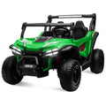 24V Kids Electric 2-Seater Ride-On UTV Truck 55in with Remote Control and 4x80W Motors Green