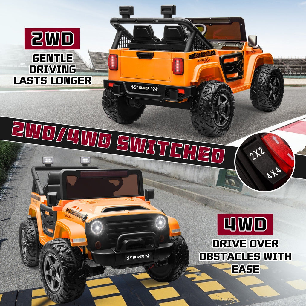 Kids Electric Ride-On Truck 24V 9AH Battery 4WD/2WD Multi-Color Power Car