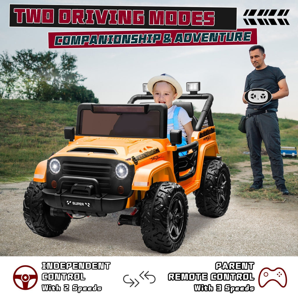 Kids Electric Ride-On Truck 24V 9AH Battery 4WD/2WD Power Car 2-Seater