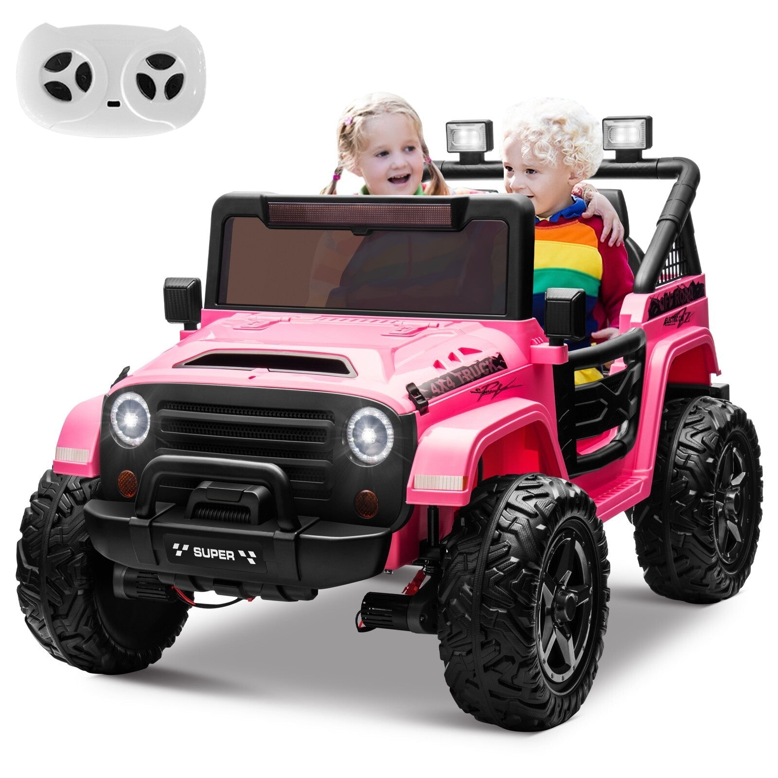 Kids Electric Ride-On Truck 24V 9AH Battery 4WD/2WD Off-Road Power Car