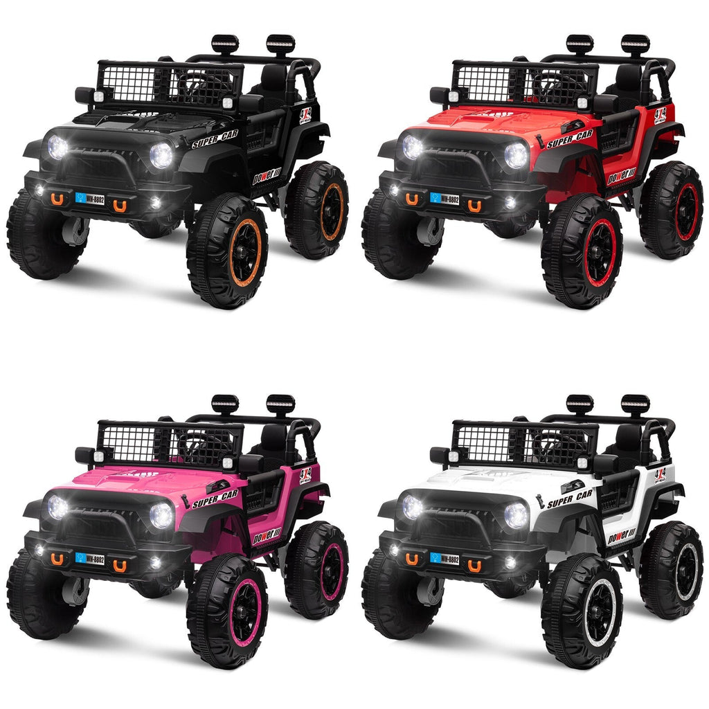 24V Kids Electric Ride-On Truck with Switchable 4WD/2WD and 2 Seater