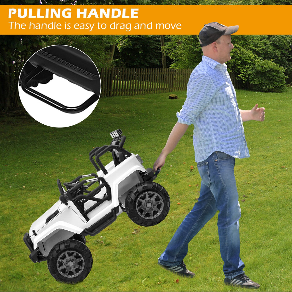12V Kids Ride-On Jeep Truck Car with Remote Control and 3 Speed Settings