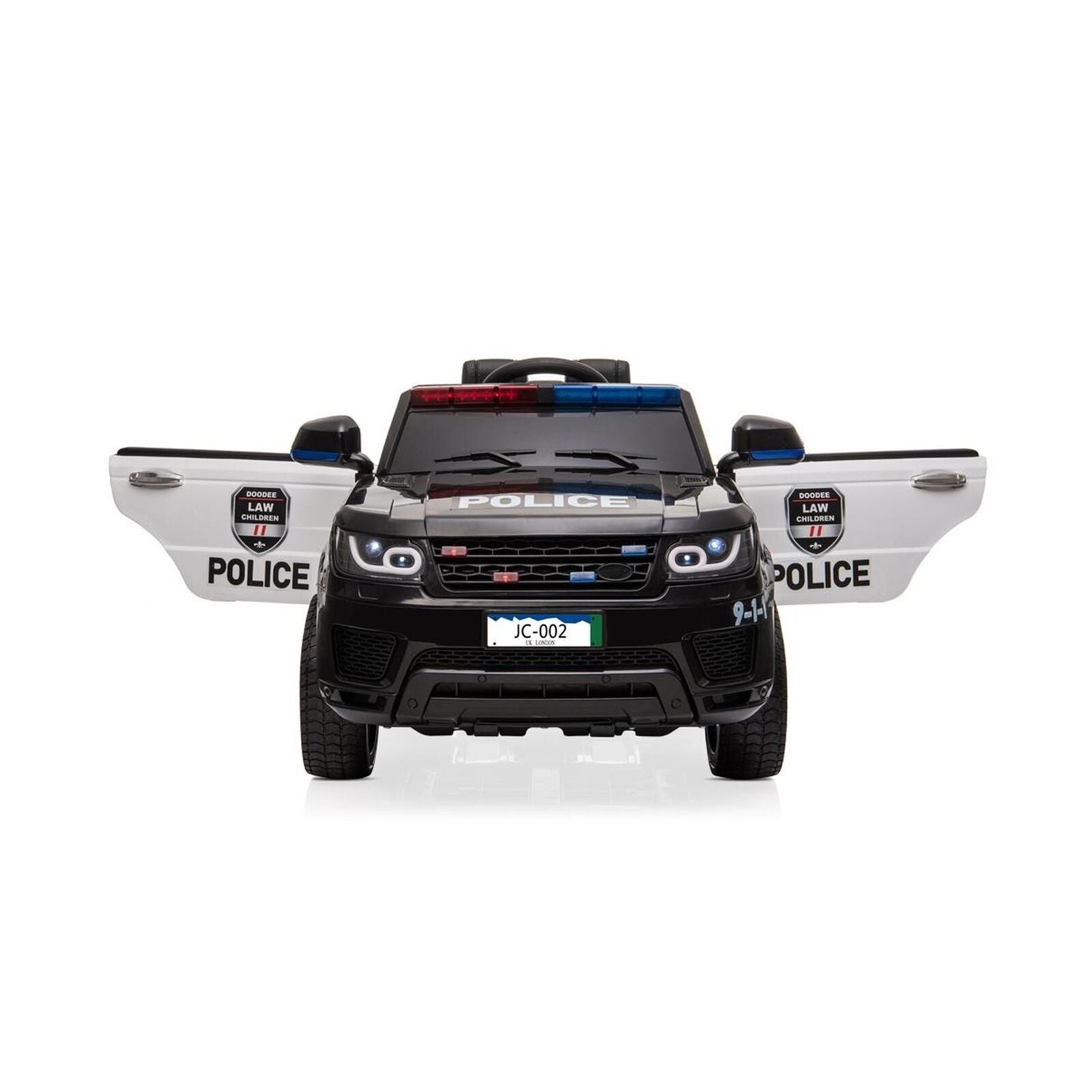 Zimtown Kids Police Electric Car with Double Drive and 12V Battery Motor