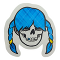 Zoltron Sue Nami's Head (Blue Plaid) Sticker