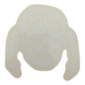 Zoltron Sue Nami's Head (White on Clear) Sticker